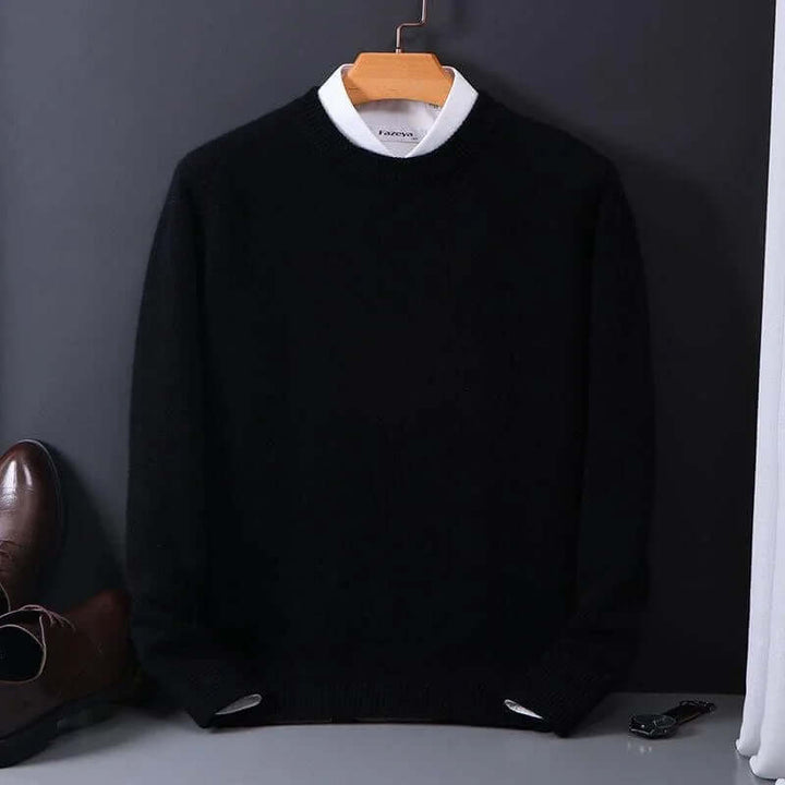 Men's Crew Neck Knit Jumper in Relaxed Fit
