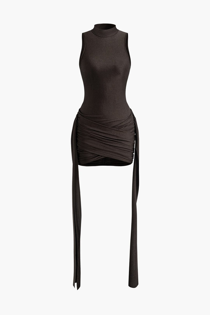 Selena | Elegant High Neck Bodycon Mini Cocktail Dress