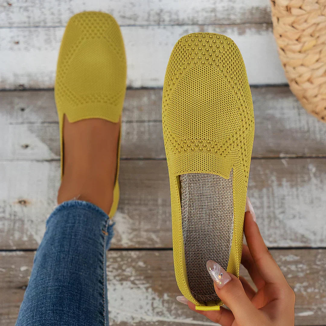 Breathable Knit Slip On Loafers