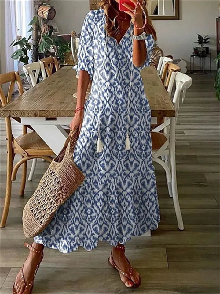 Hannah | Summer Boho Tassel Maxi Dress