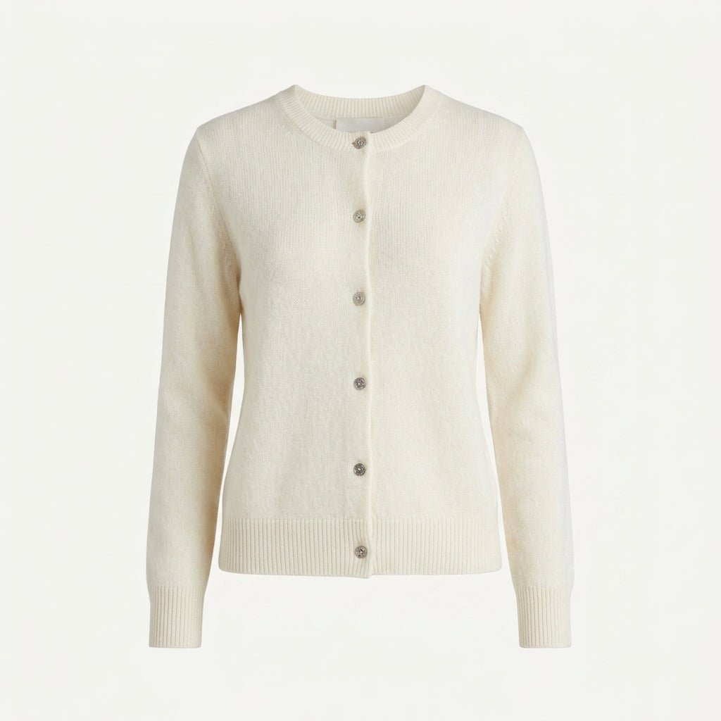 Womens Knitted Button Front Cardigan