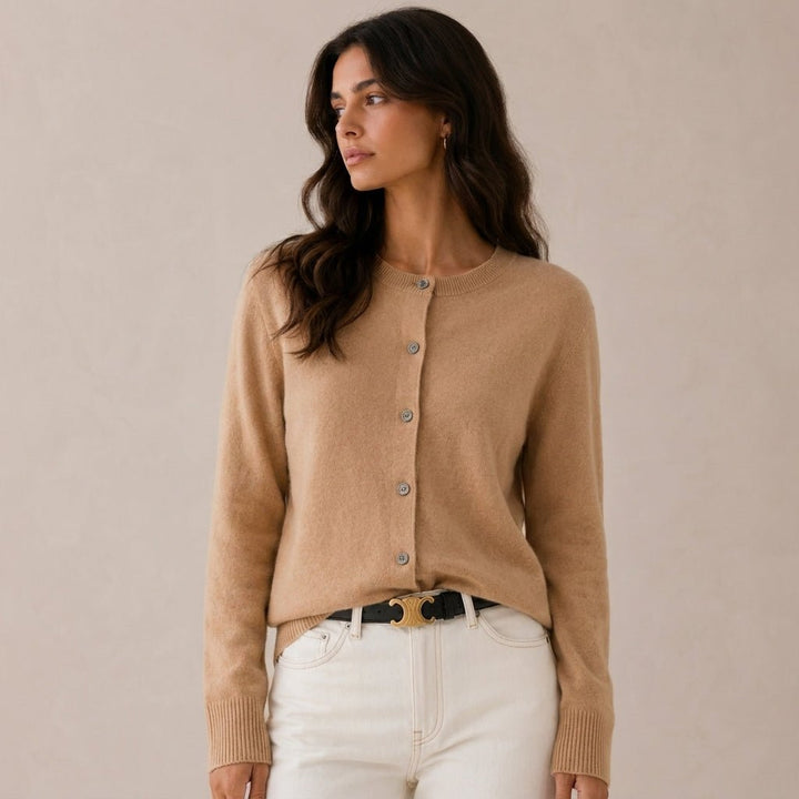 Womens Knitted Button Front Cardigan