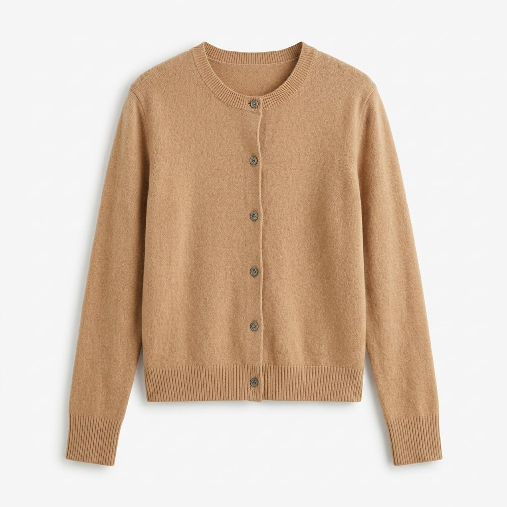 Womens Knitted Button Front Cardigan