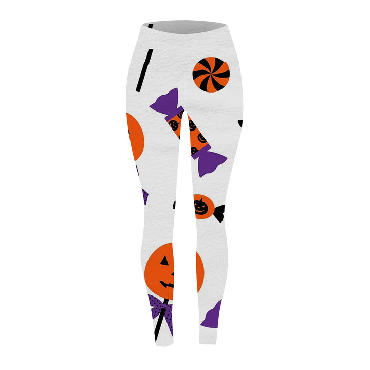 Women's Halloween Pumpkin Print Leggings