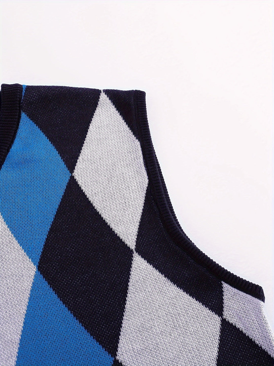 Men's Argyle Knit Sweater Vest