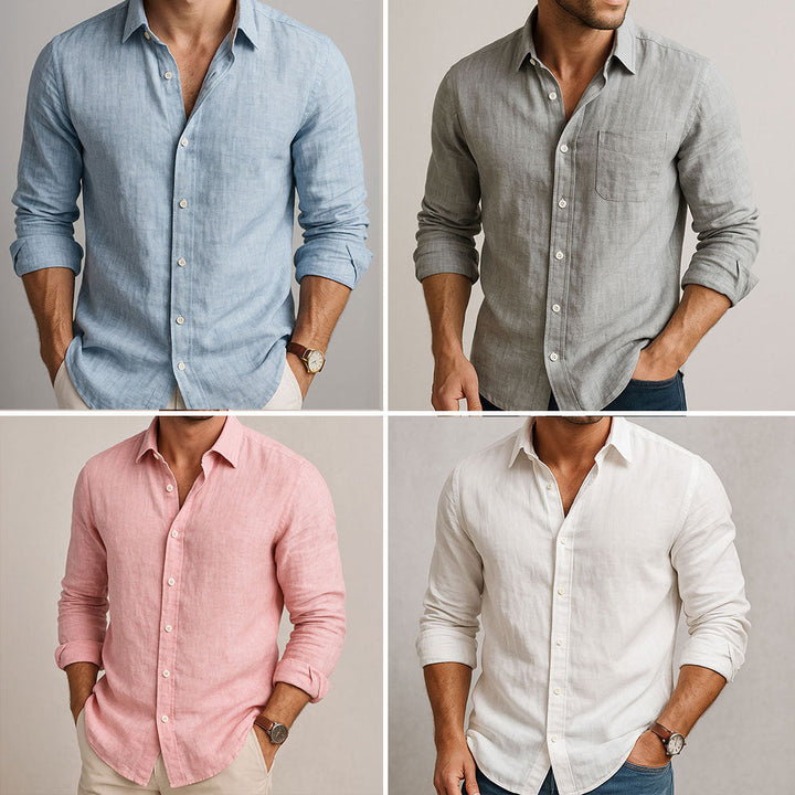 Men's Linen Shirt in a Tailored Fit