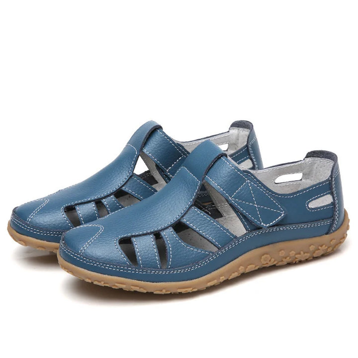 Women's Leather Fisherman Sandals with Adjustable Strap