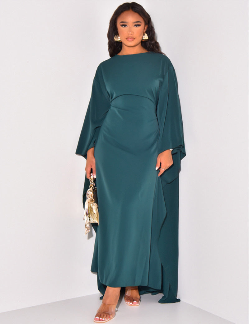 Nadia | Elegant Draped Occasion Maxi Dress