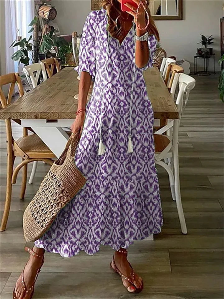 Hannah | Summer Boho Tassel Maxi Dress