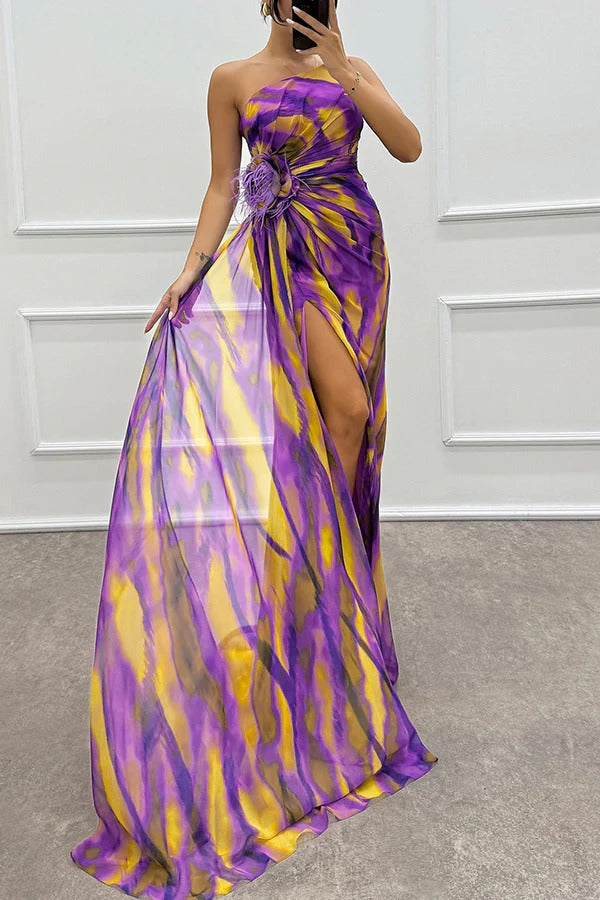 Lorena | One Shoulder Ruched Evening Cocktail Dress