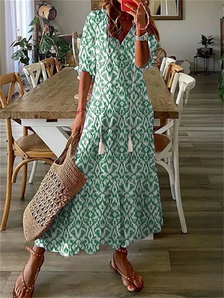 Hannah | Summer Boho Tassel Maxi Dress