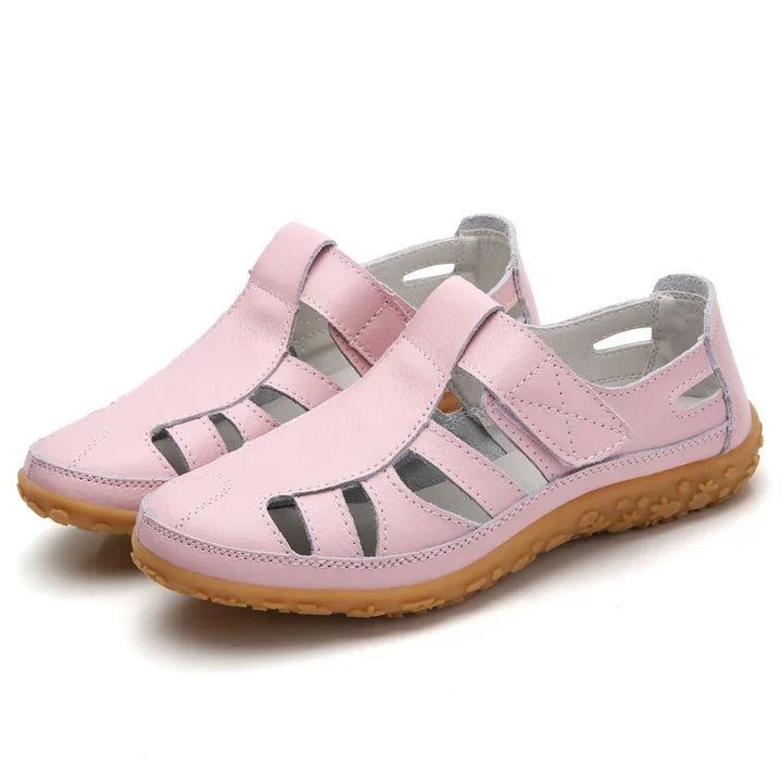 Women's Leather Fisherman Sandals with Adjustable Strap