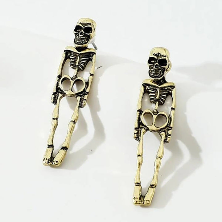 Women's Skeleton Skull Dangle Earrings for Halloween