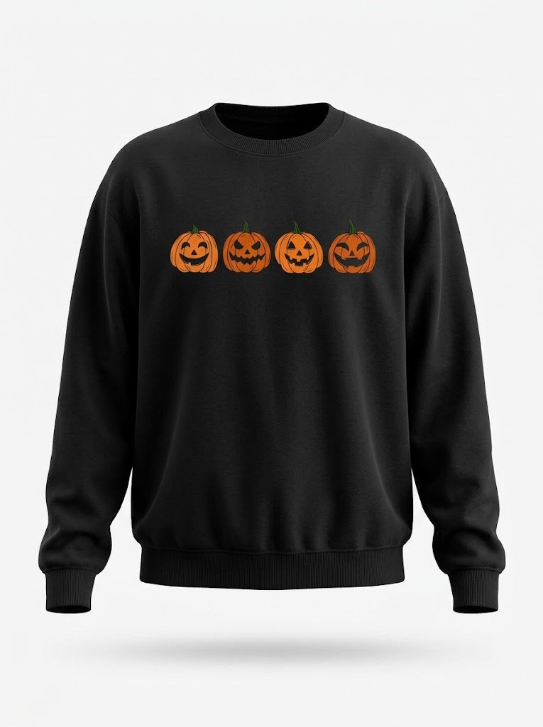 Women's Halloween Jack-O'-Lantern Crew Neck Jumper