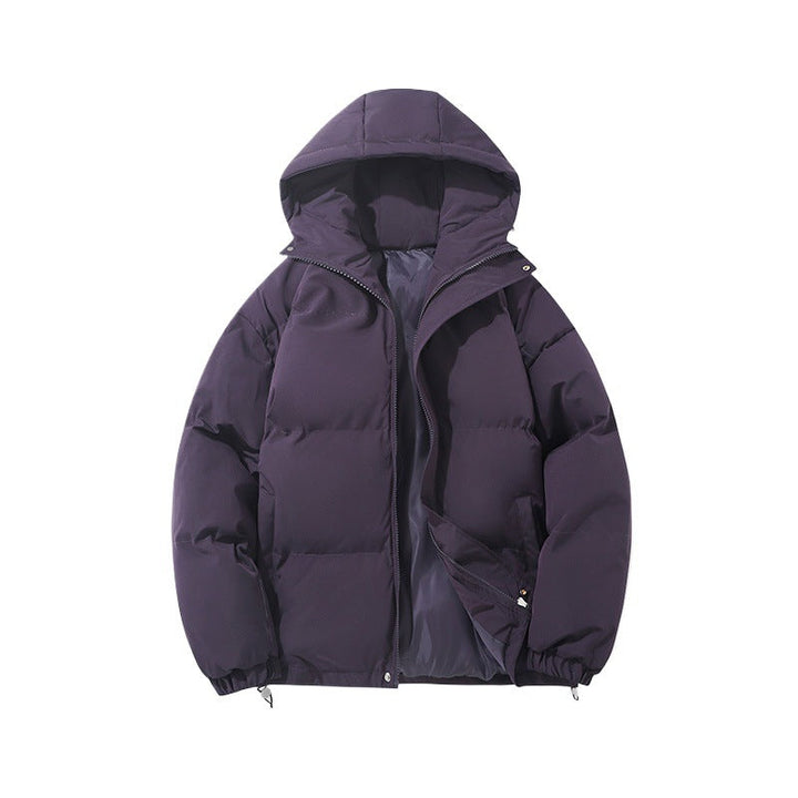 Women's Hooded Puffer Jacket with Zip Front