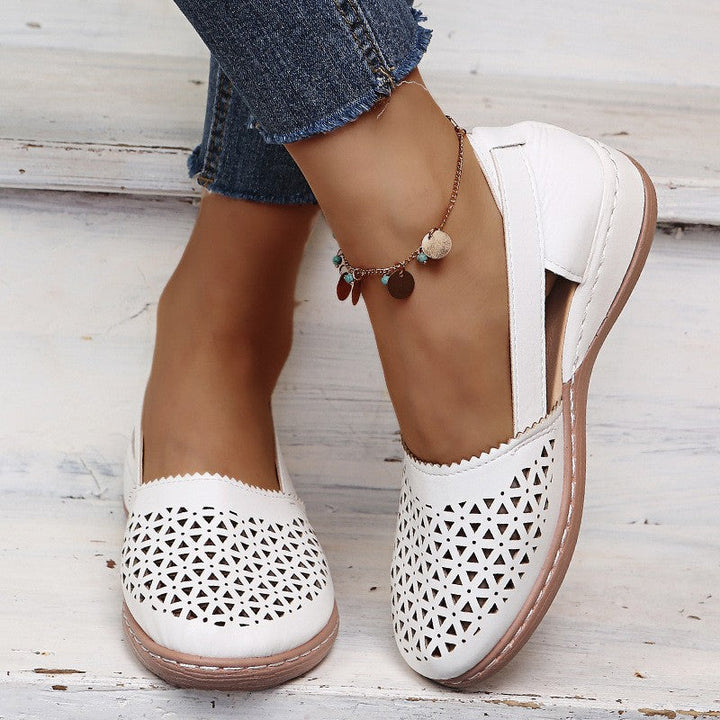 Women's Orthopedic Flats with Cut-Out Design