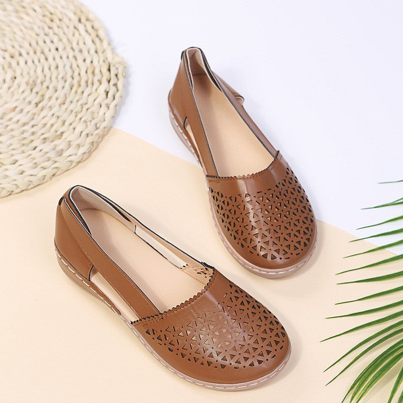 Women's Orthopedic Flats with Cut-Out Design