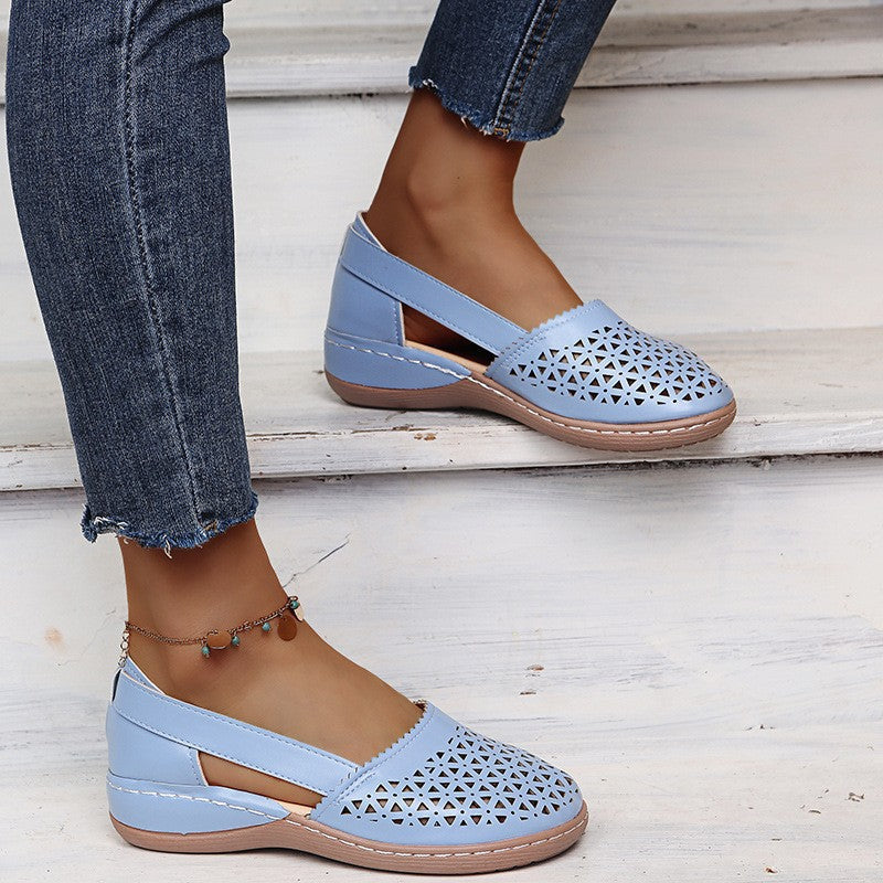 Women's Orthopedic Flats with Cut-Out Design