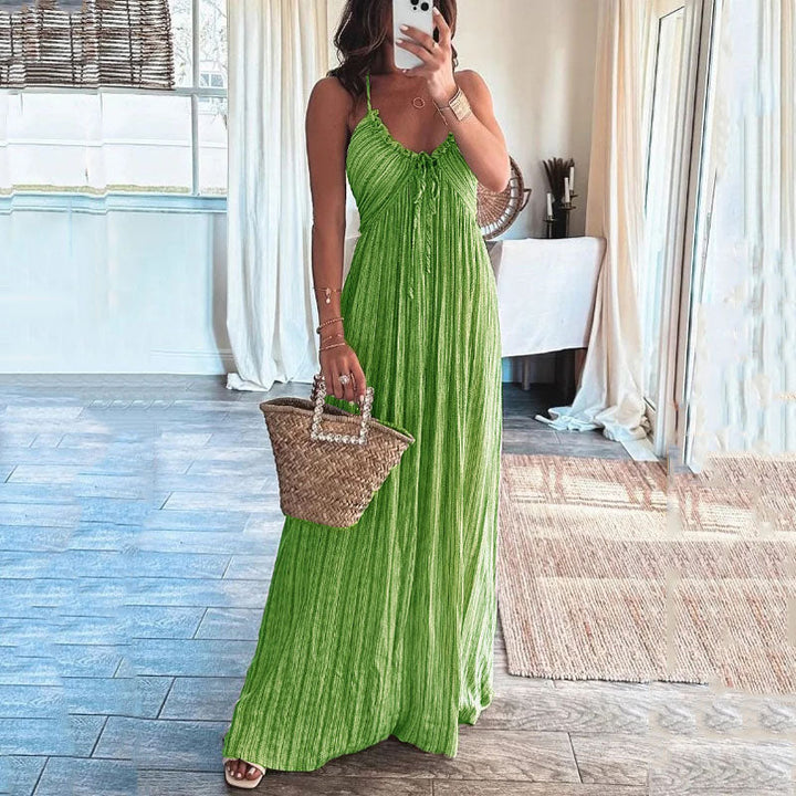 Isabella | Flowing Gathered Occasion Maxi Dress