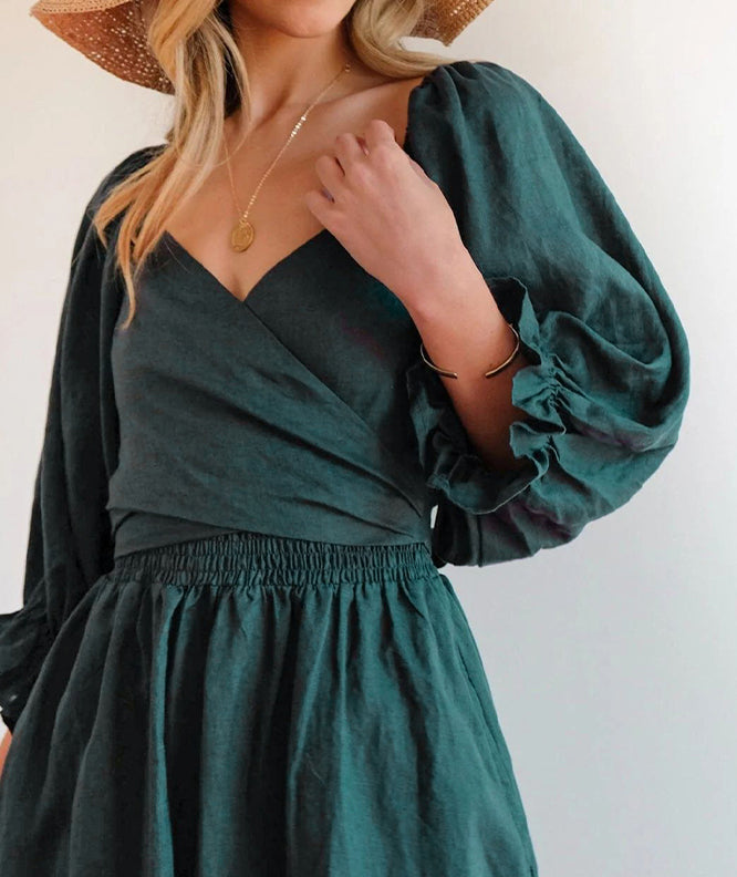 Vivienne | Smocked Square Neck Maxi Dress