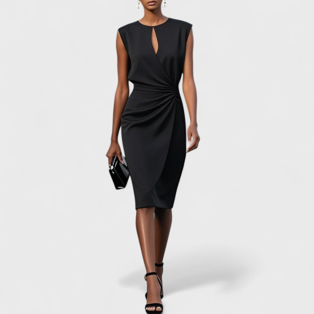 Emilia | Elegant Ruched Midi Dress