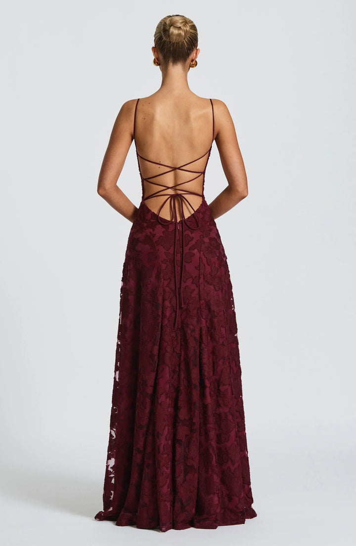 Vivienne | Elegant Floral Lace Maxi Dress