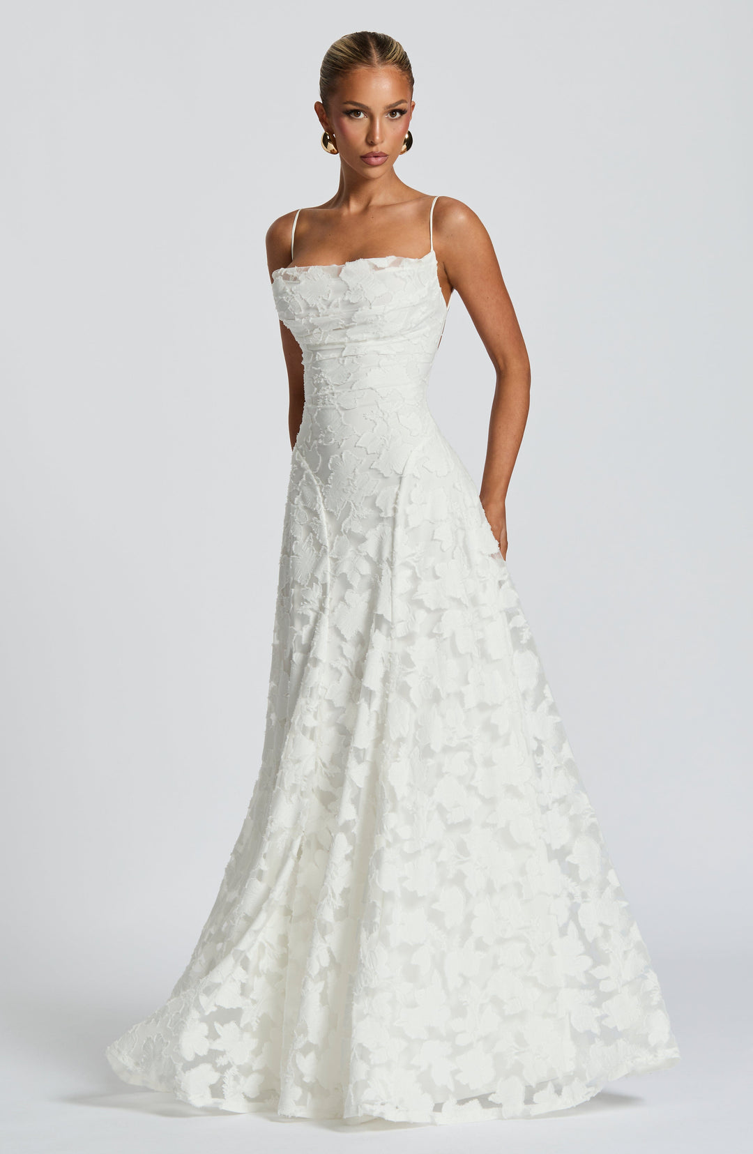 Vivienne | Elegant Floral Lace Maxi Dress