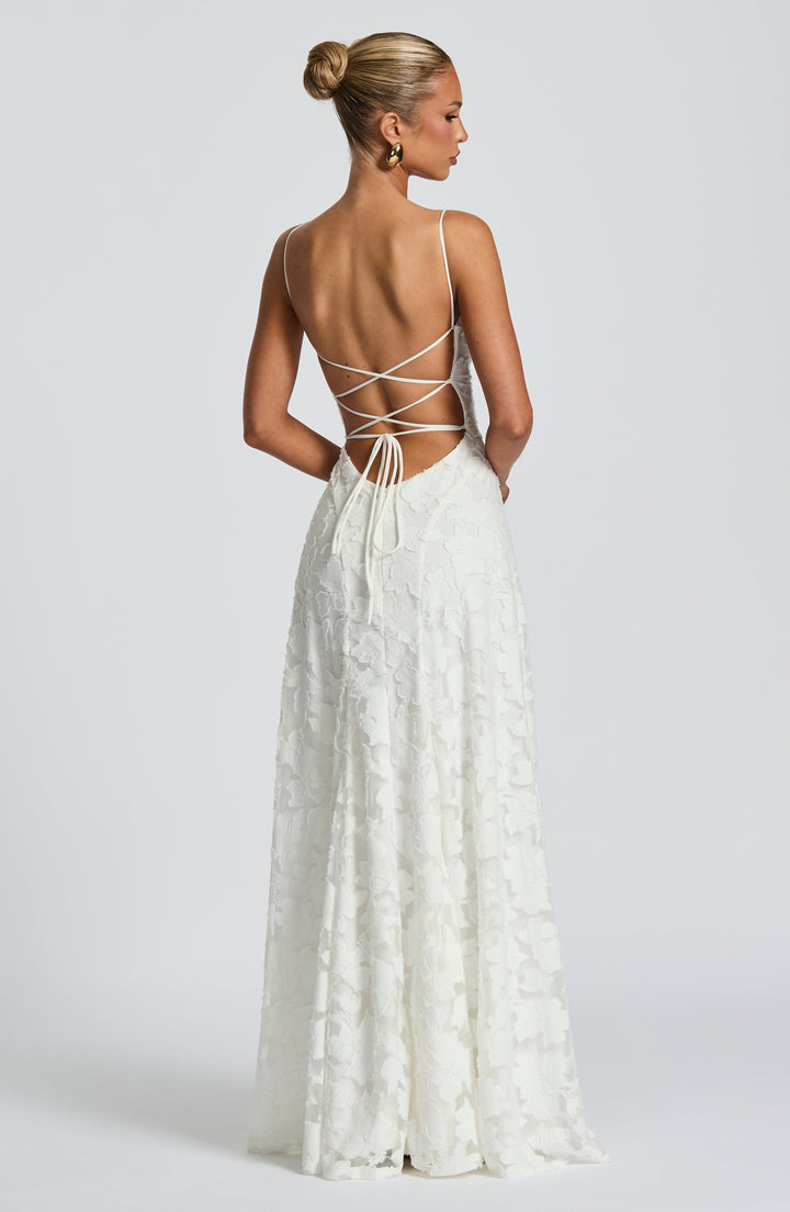Vivienne | Elegant Floral Lace Maxi Dress