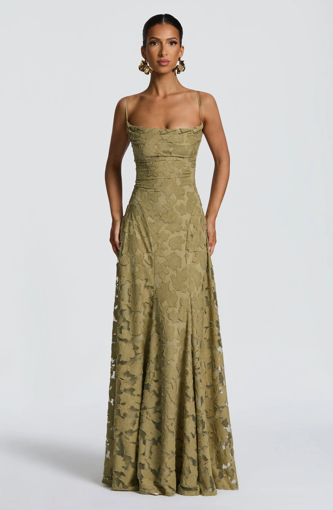 Vivienne | Elegant Floral Lace Maxi Dress