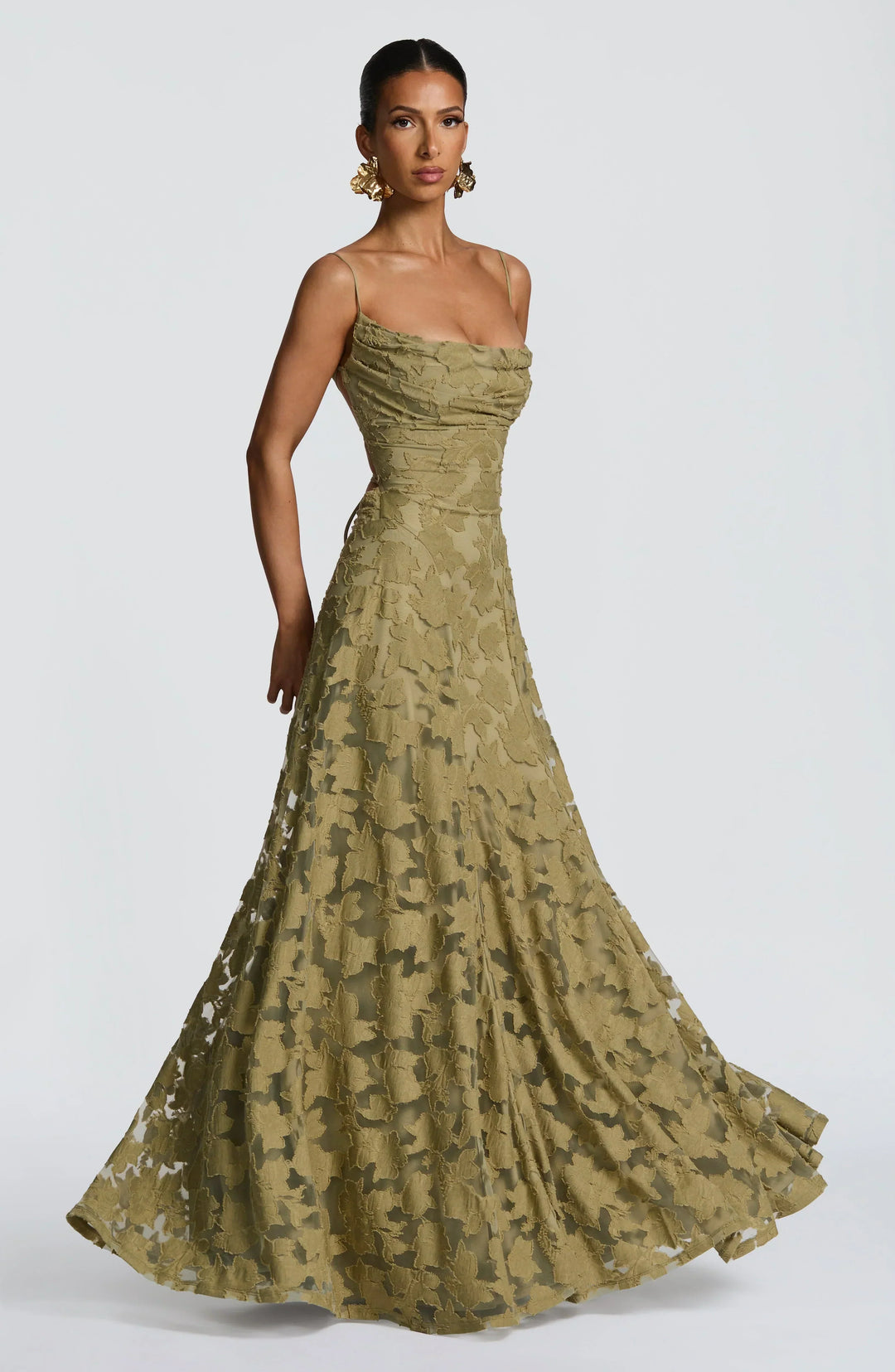 Vivienne | Elegant Floral Lace Maxi Dress
