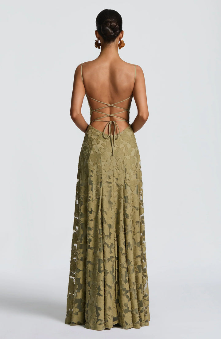 Vivienne | Elegant Floral Lace Maxi Dress