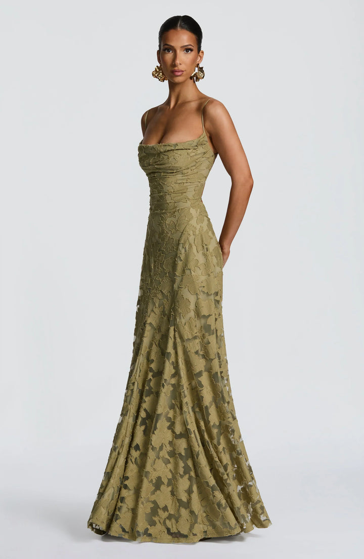 Vivienne | Elegant Floral Lace Maxi Dress