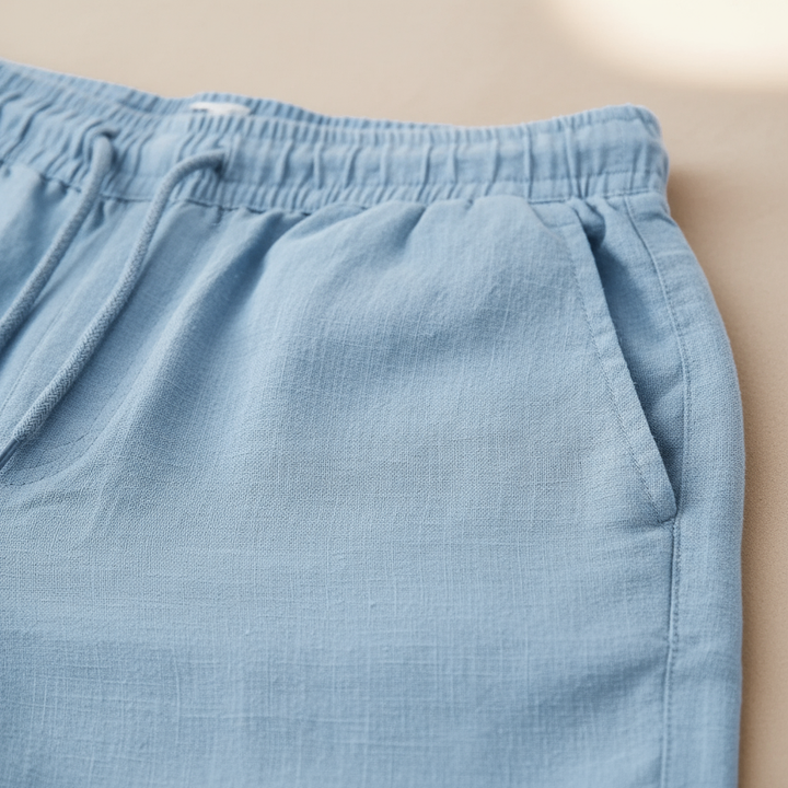 Men's Casual Beach Linen Shorts