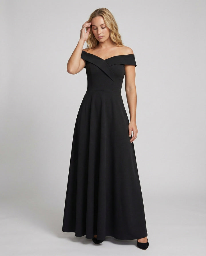 Isabella | Elegant Off Shoulder Occasion Maxi Dress