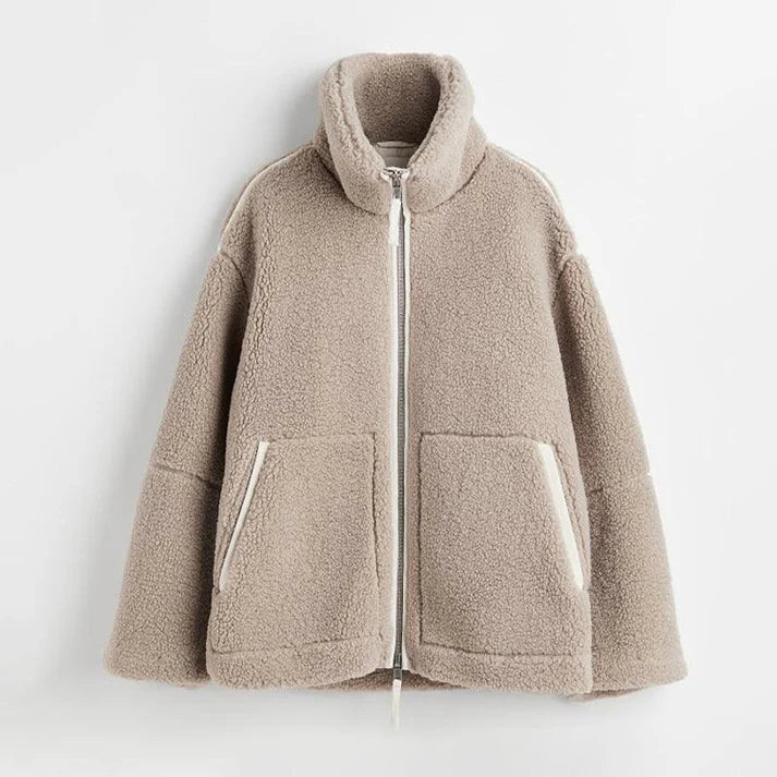 Isla | Cosy Zip-Up Teddy Fleece Jacket