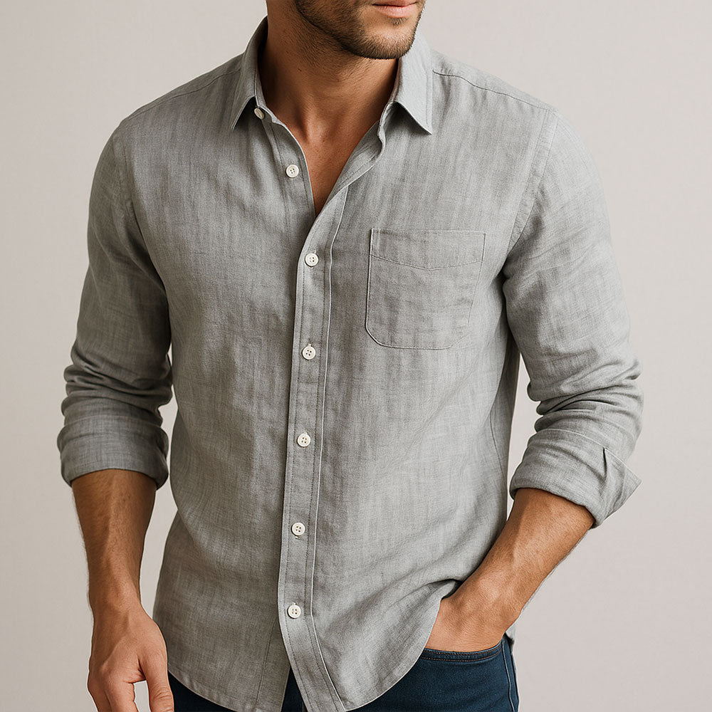 Men's Linen Shirt in a Tailored Fit