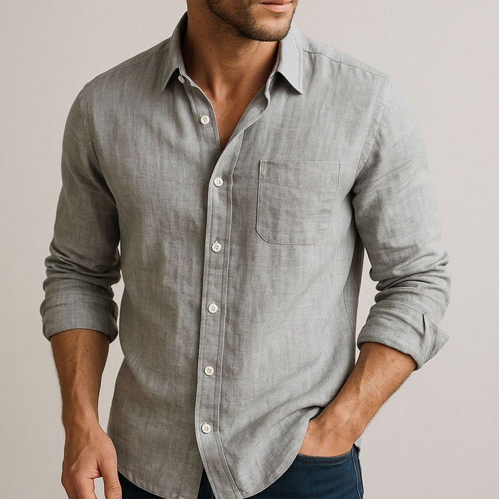 Men's Linen Shirt in a Tailored Fit