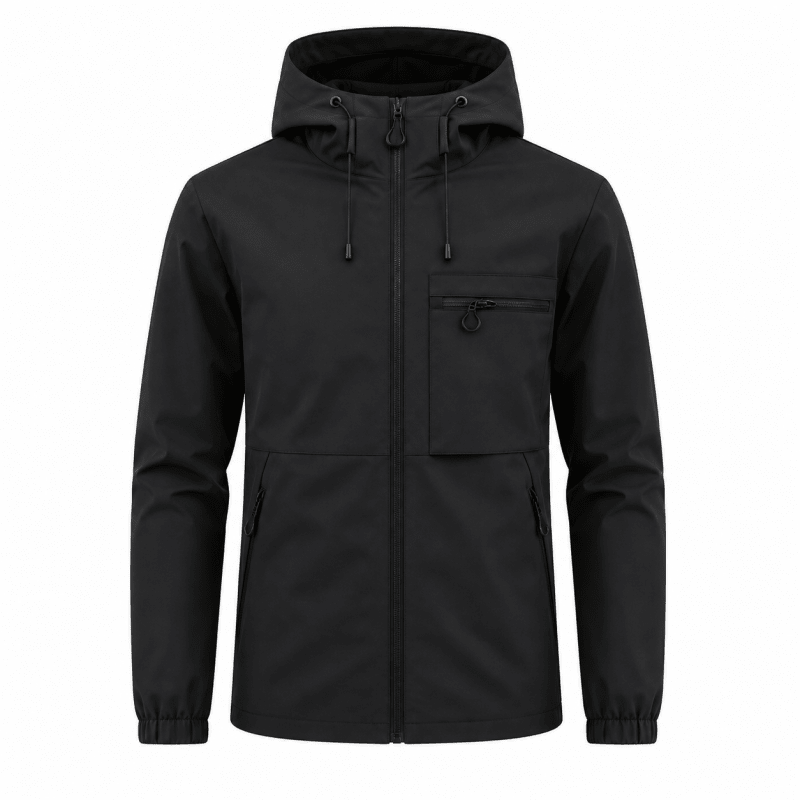 Women's Water-Resistant Hooded Utility Jacket with Zip Pockets