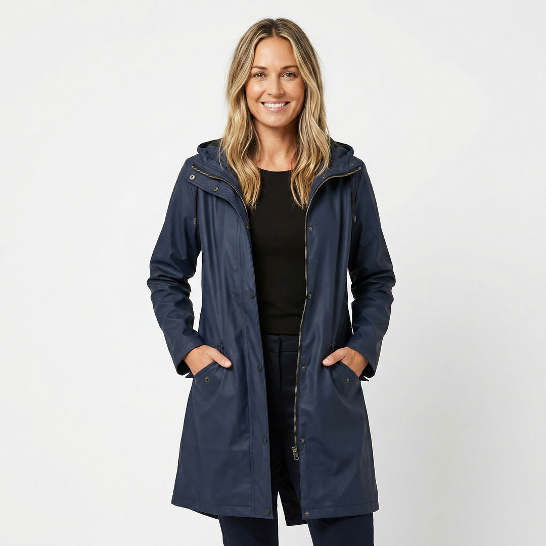 Waterproof Hooded Raincoat for Women