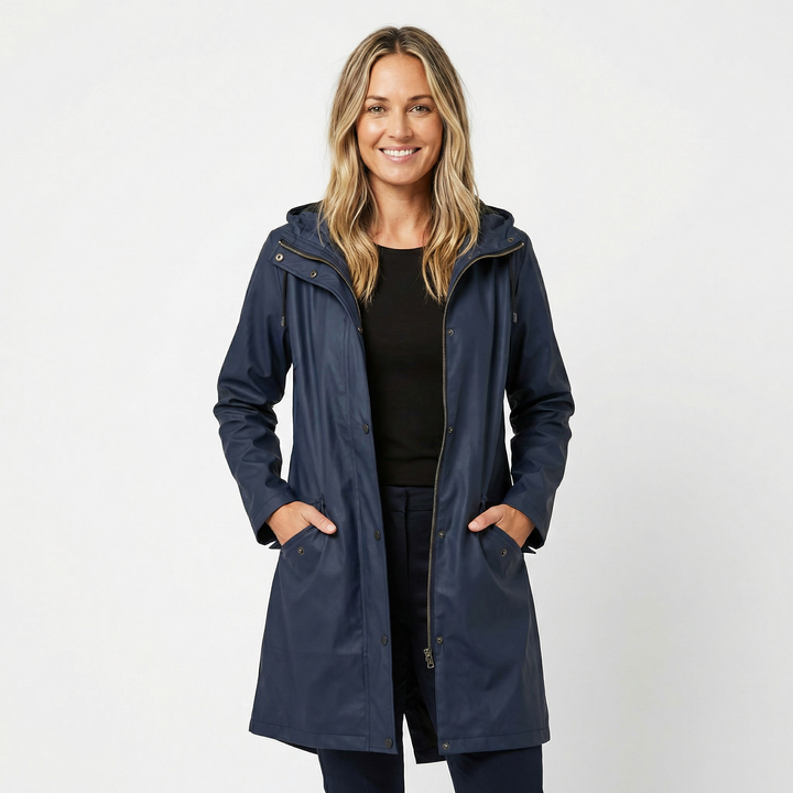 Waterproof Hooded Raincoat for Women