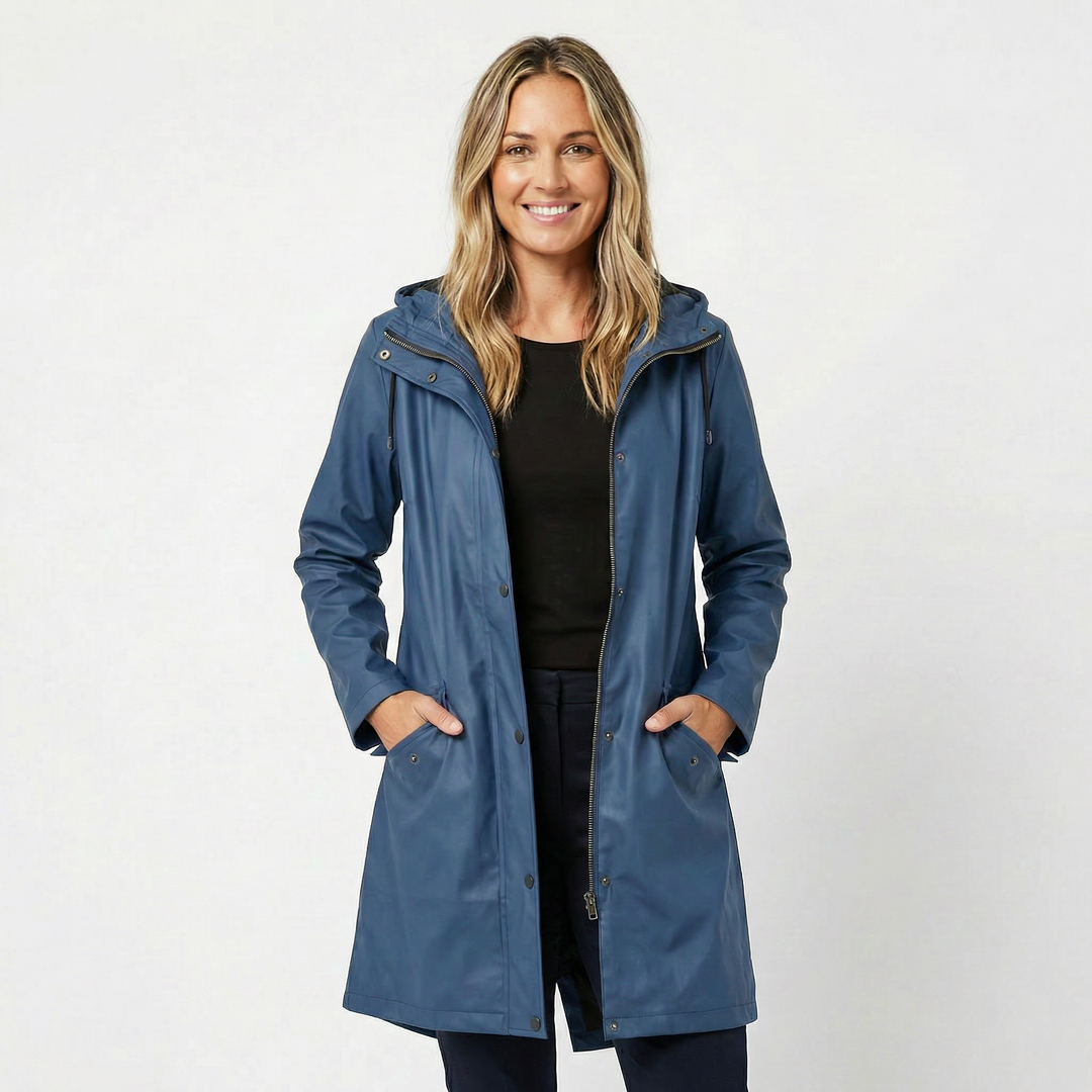 Waterproof Hooded Raincoat for Women