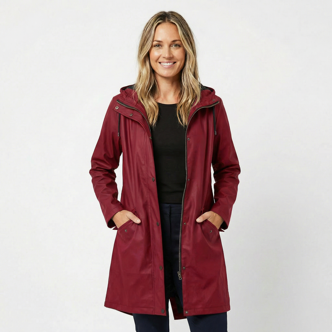 Waterproof Hooded Raincoat for Women