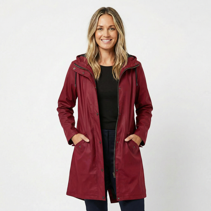 Waterproof Hooded Raincoat for Women