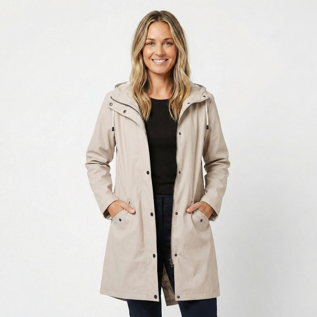 Waterproof Hooded Raincoat for Women