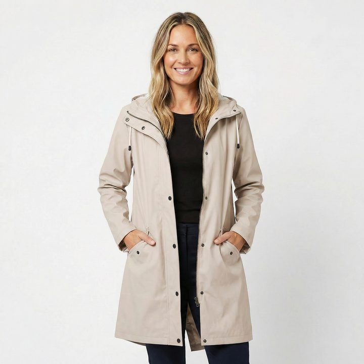 Waterproof Hooded Raincoat for Women