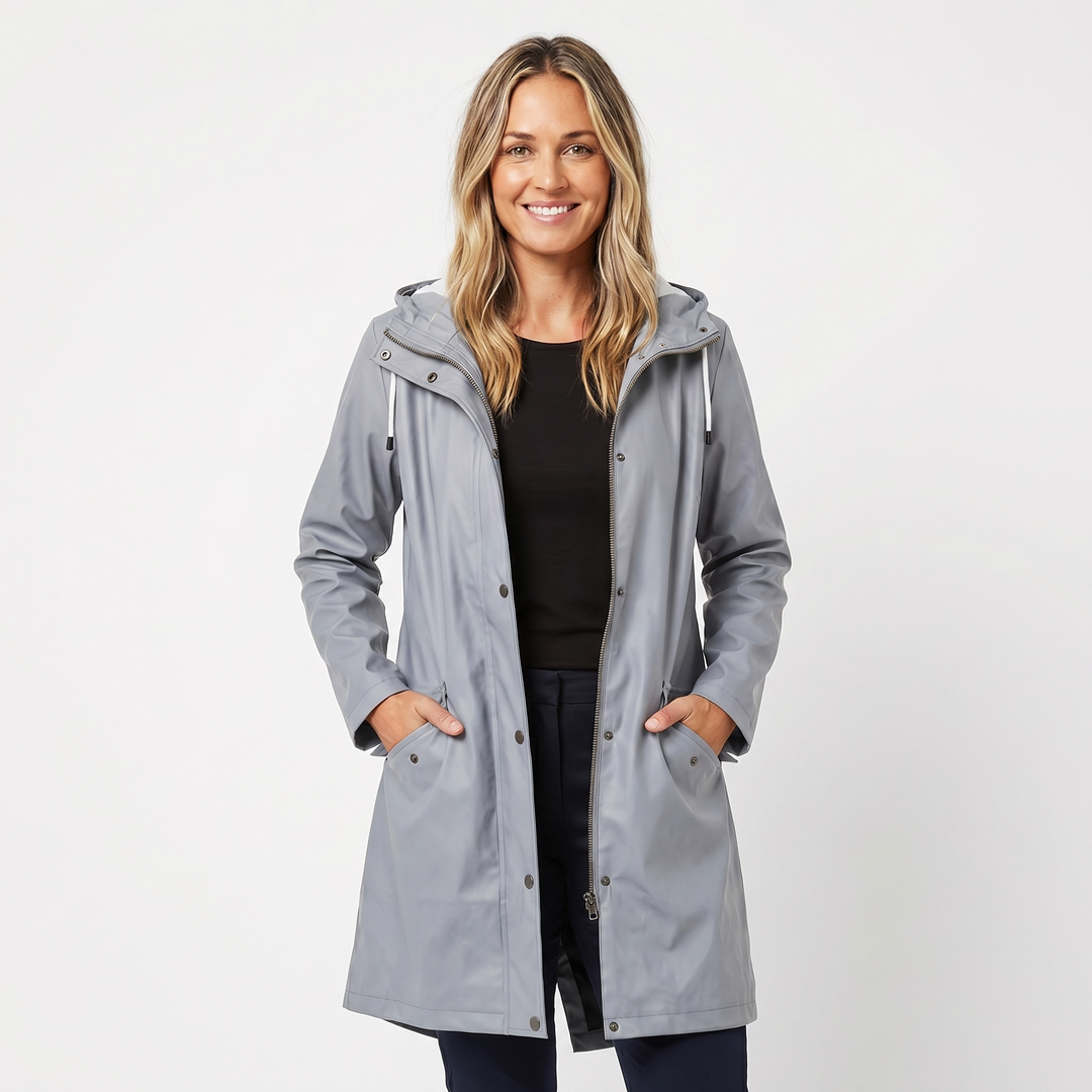 Waterproof Hooded Raincoat for Women