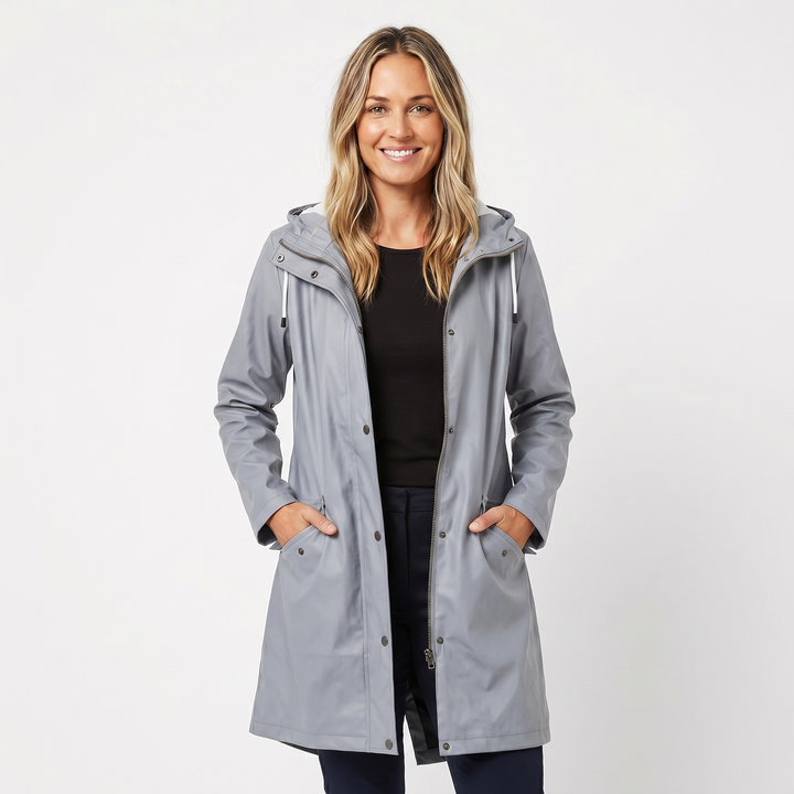 Waterproof Hooded Raincoat for Women