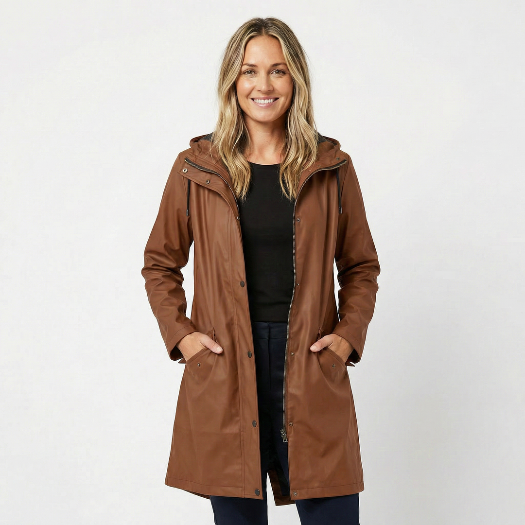 Waterproof Hooded Raincoat for Women