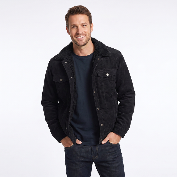 Sherpa Lined Corduroy Jacket for Men
