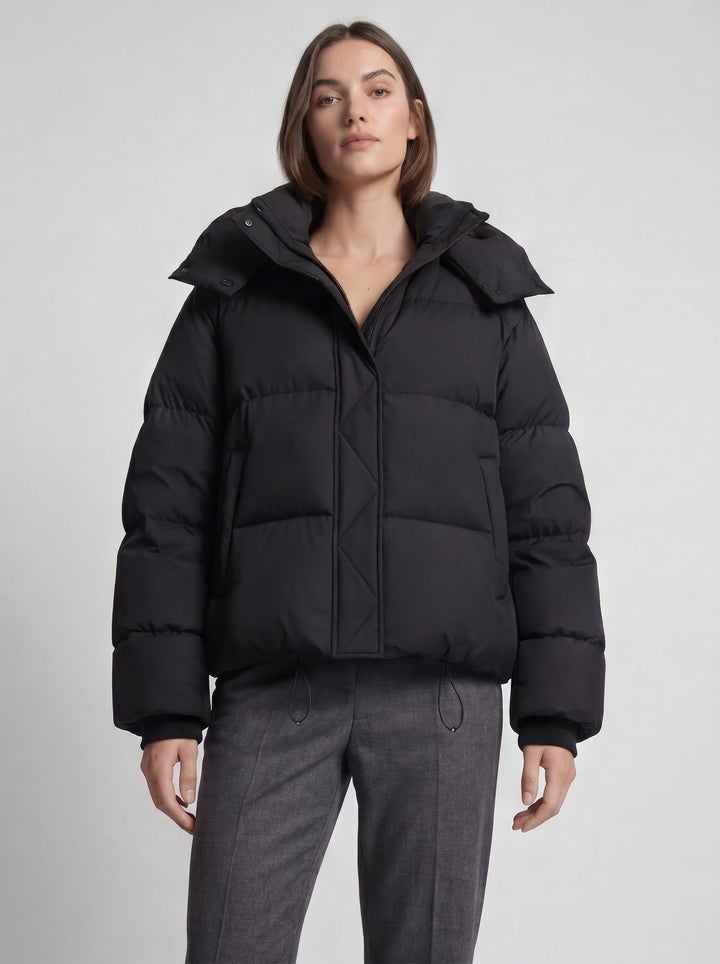 Women's Oversized Padded Puffer Jacket with Hood